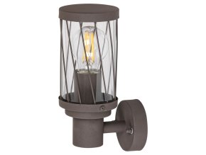 134070 hnede fasadni svitidlo budapest pro led zarovku e27