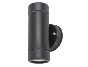 133974 cerne fasadni svitidlo medina pro 2x led zarovku gu10