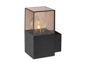 134019 cerne fasadni svitidlo loanda pro led zarovku e27