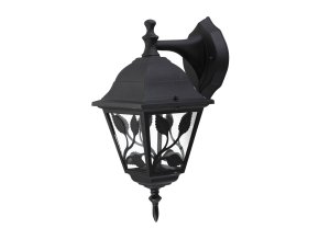 134058 cerne fasadni svitidlo haga pro led zarovku e27