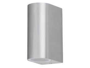 134100 stribrne fasadni svitidlo chile pro 2x led zarovku gu10