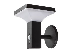 134340 cerne fasadni solarni led svitidlo s pohybovym cidlem geleen 4w ip44