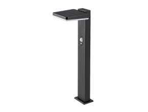 134352 cerne zahradni solarni led svitidlo s pohybovym cidlem lasset 4 4w ip54 50cm