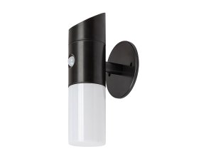 134409 cerne fasadni solarni led rgb svitidlo s pohybovym cidlem lutto 1w ip44