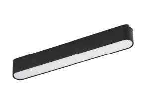 134754 13 cerne listove led svitidlo 220mm litrack line 1f 12w