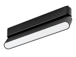 134763 cerne listove led svitidlo 220mm litrack line 1f 12w polohovatelne