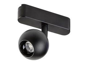 134739 cerny listovy led reflektor kulovy litrack spot 1f 5w
