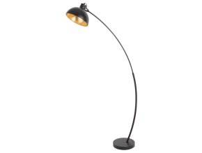134877 cerna stojaci lampa otto pro zarovku e27