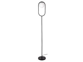 134919 cerna stojaci lampa ghita pro zarovku e27
