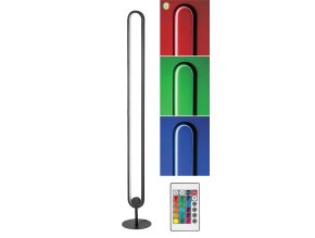 134922 cerna stojaci led rgb lampa barto 19w s dalkovym ovladanim