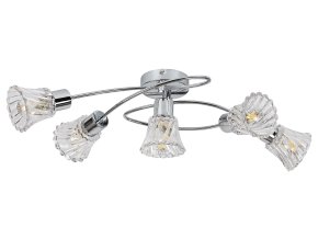 135264 chromove stropni svitidlo hestia pro zarovku 5x e14