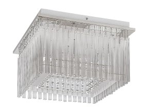 135126 chromove kristalove led svitidlo danielle ctvercove 360x360mm 21w