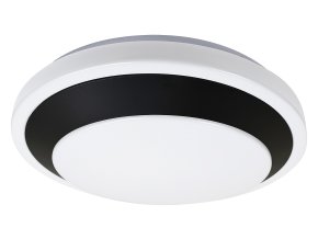 135018 bilo cerne stropni led svitidlo barbora kulate 380mm 24w
