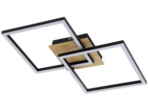 135066 cerne stropni led svitidlo ashton 400x400mm 24w
