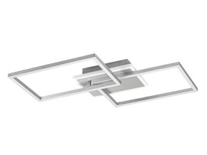 135078 stribrne stropni led svitidlo athelstan 500mm 40w
