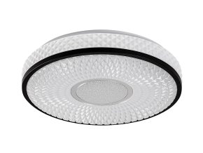 135663 cerne stropni led svitidlo sedona2 kulate 395mm 24w