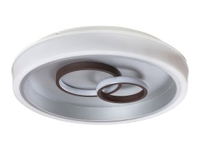135489 5 stribrno hnede stropni led svitidlo portia kulate 500mm 40w