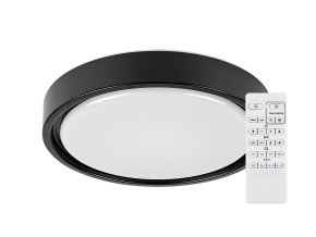 135771 cerne stropni led svitidlo foster kulate 360mm 28w rgb cct s pohybovym cidlem a do