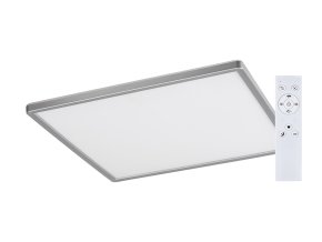 136065 smart wifi stribrne stropni led svitidlo rasmus ctvercove 420mm 22w rgb s do