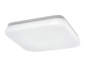 136182 bile stropni led svitidlo lowar ctvercove 240x240mm 12w ip44 cct