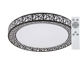 135669 cerne stropni led svitidlo nilin 490mm 48w cct s do