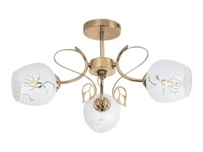 135831 zlate stropni svitidlo fauna pro zarovku 3x e27
