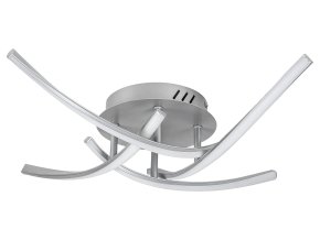 135951 stribrne stropni led svitidlo tatjana 620mm 30w