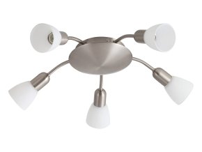 135930 chromove stropni svitidlo soma pro zarovku 5x e14