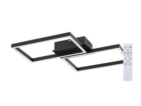 135981 cerne stropni led svitidlo ludano 410x460mm 40w rgb cct s do
