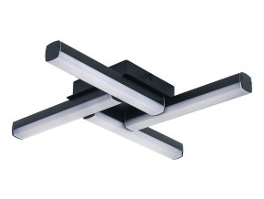 136269 cerne stropni led svitidlo evan 425x425mm 18w ip44