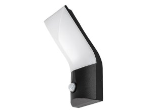 136335 cerne fasadni led svitidlo s pohybovym cidlem tolna 10w ip54