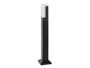 136359 cerny zahradni led sloupek darvas 7w ip54 60cm cct