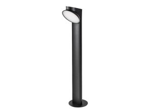 136368 cerny zahradni led sloupek wengen 12w ip54 70cm