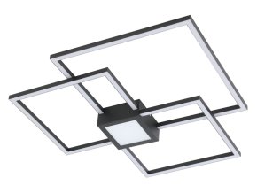 135612 cerne stropni led svitidlo thabita 660x660mm 38w stmivatelne