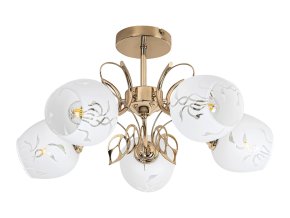 135834 zlate stropni svitidlo fauna pro zarovku 5x e27