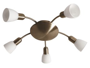 135933 bronzove stropni svitidlo soma pro zarovku 5x e14