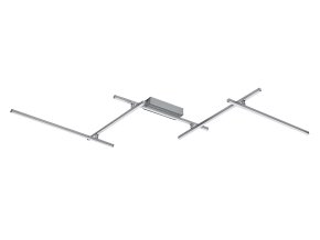 136098 stribrne stropni led svitidlo negan 1780mm 40w