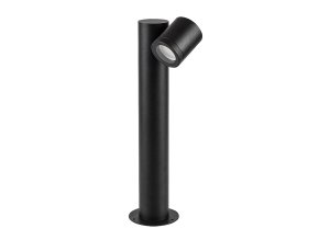 136434 cerny zahradni sloupek enol pro zarovku gu10 44cm
