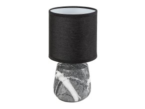 138054 cerna stolni lampa nalisa pro zarovku e14