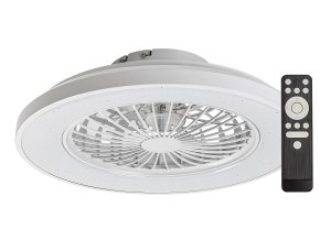 139047 bile stropni led svitidlo s ventilatorem dalfon2 485mm 48w cct s do