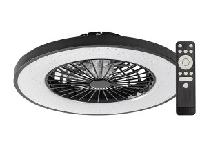 139050 cerne stropni led svitidlo s ventilatorem dalfon2 540mm 72w cct s do