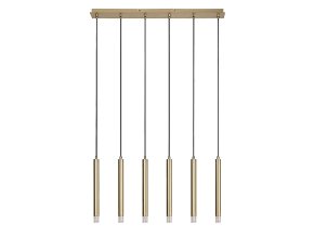 139230 zlaty zavesny lustr ramira pro zarovku 6x g9