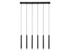 139227 cerny zavesny lustr ramira pro zarovku 6x g9