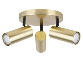 Sárgaréz mennyezeti lámpa tányér 3xGU10 Colly 98 01726 71995 1