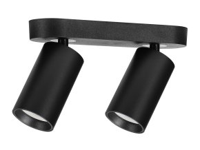 139344 cerne stropni svitidlo yorli pro zarovku 2x gu10