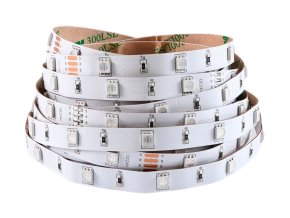 RGB LED-szalag, 7.2W/m, 24V, védelem nélkül IP20