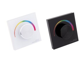 Fali dimLED meghajtó RGB LED szalagokhoz (Szín: fekete)