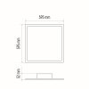 115059 7 cct csatlakoztatott led panel 600x600mm távirányítóval