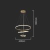 128624 4 zlate zavesne led svitidlo kulate 60cm 32w