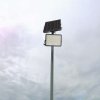 Napelemes LED-reflektor, 30W, távirányítással